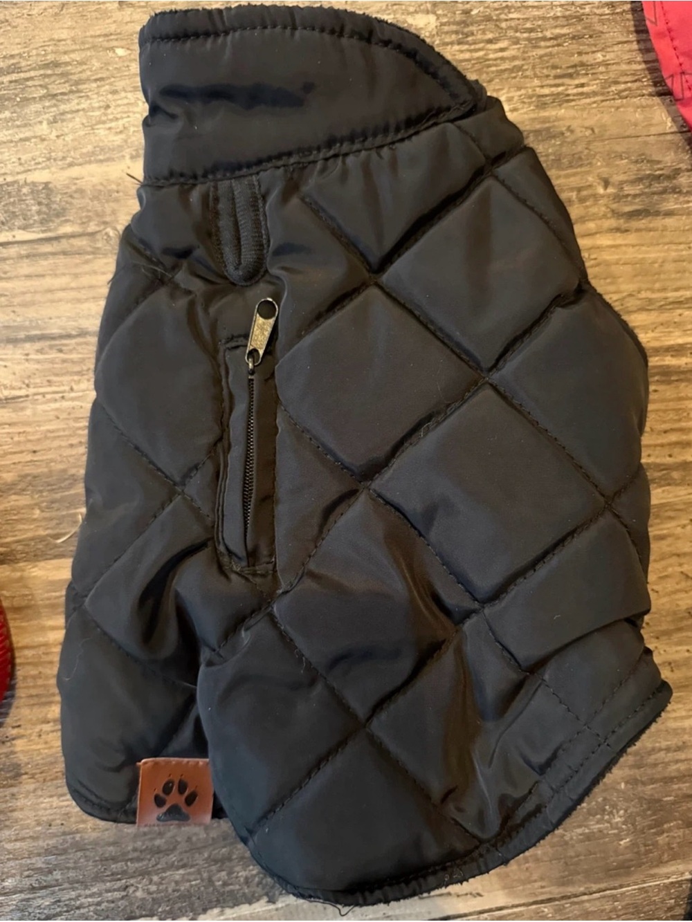 Quilted Black Small Pet Jacket - Puffer Style